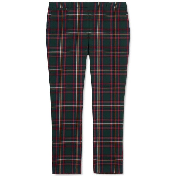 Tommy Hilfiger Womens Pants Size 2 Radcliffe Plaid - Picture 4 of 13